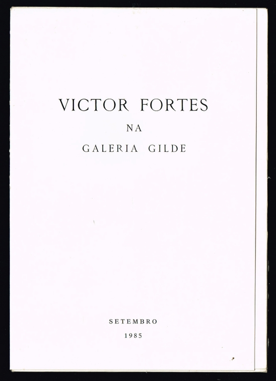 VICTOR FORTES na Galeria Gilde